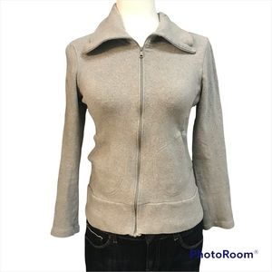 Banana Republic Full Zip Lightweight Jacket Gray Small